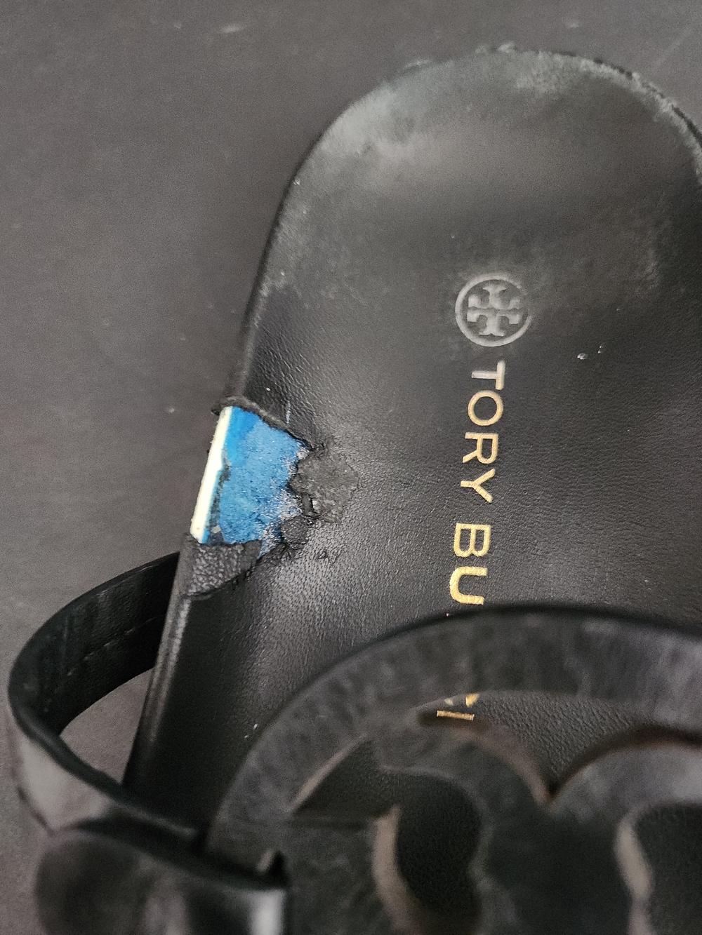 Tory Burch Miller Cloud Sandal In Black Size 7 - Picture 3 of 6